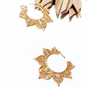 Goddess hoop earrings #100 